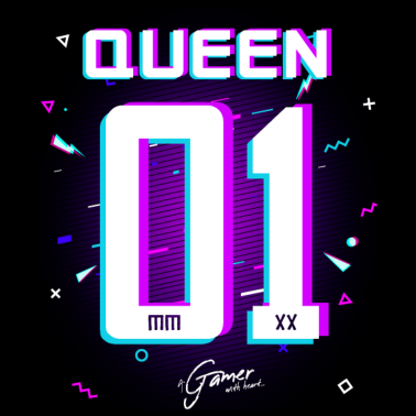 Motiv Gamer - King - Queen Geschenk Geschenkidee