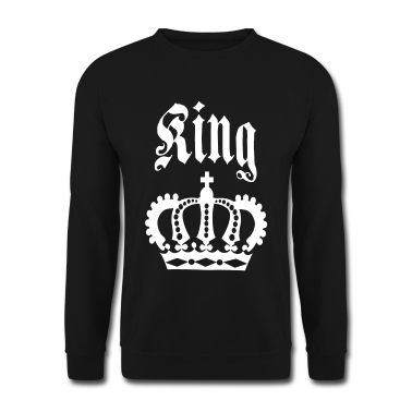 King Queen Pullover - KING & QUEEN Krone Partnerlook