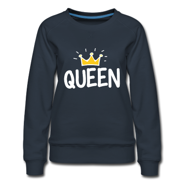 King Queen Pullover - QUEEN T-Shirt Design | King and Queen Partnershirt