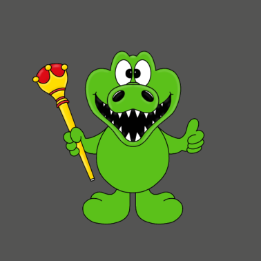 Motiv Krokodil - König - Königin - King - Queen - Tier