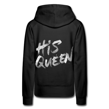King Queen Hoodie - His Queen Splash - White