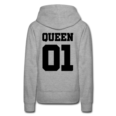 King Queen Hoodie - Queen 01-King and Queen (schwarz)