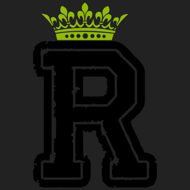 Motiv buchstabe R krone