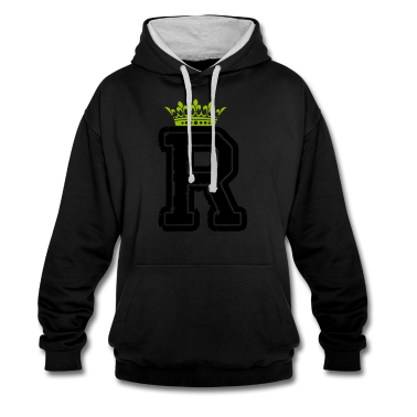 King Queen Hoodie - buchstabe R krone