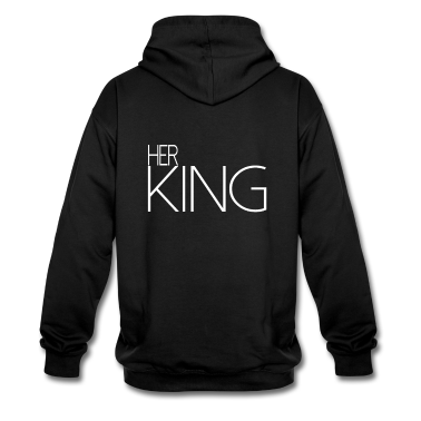 King Queen Hoodie - Her King King Queen Pärchenoutfit Modern