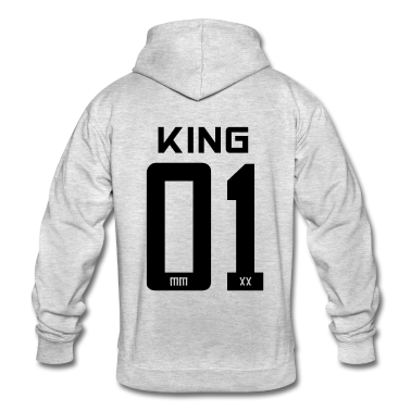 King Queen Hoodie - King - Queen Geschenk Geschenkidee