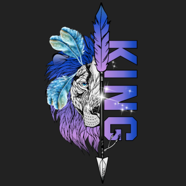 Motiv Löwe King - Queen Pärchendesign Valentinstag