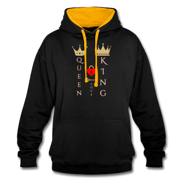 King Queen Hoodie - King Queen love