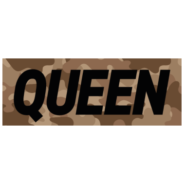 Motiv Queen mit Camouflage Hintergrund (Partnermotiv)