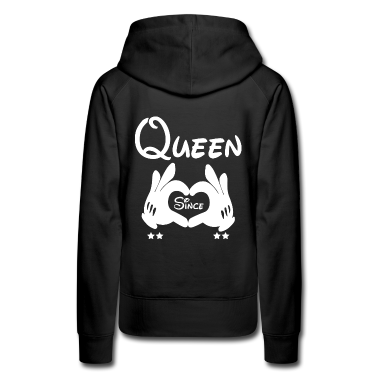 King Queen Hoodie - King Queen Hände die ein Herz bilden Queen