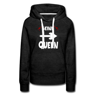 King Queen Hoodie - Queen Königin Liebespaar Beziehung Mann und Frau