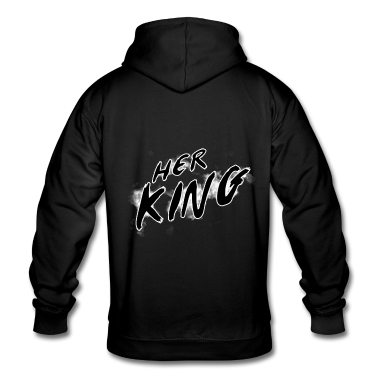 King Queen Hoodie - Her King Splash - schwarz King Queen