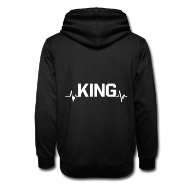 King Queen Hoodie - King Heartbeat King Queen Pärchenlook