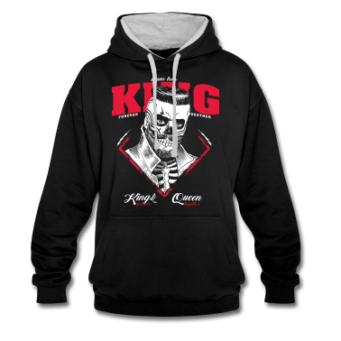 King Queen Hoodie - King & Queen Partnerlook für Pärchen & Verliebte