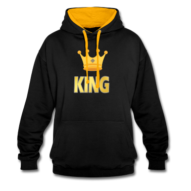 King Queen Hoodie - KING KRONE PARCHEN OUTFIT