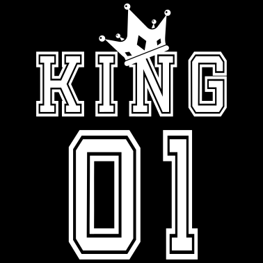 Motiv Valentinstag Partnershirt King Krone 01