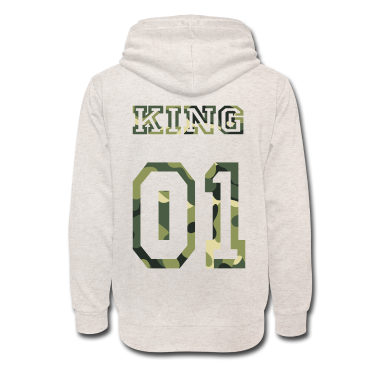 King Queen Hoodie - King Camouflage