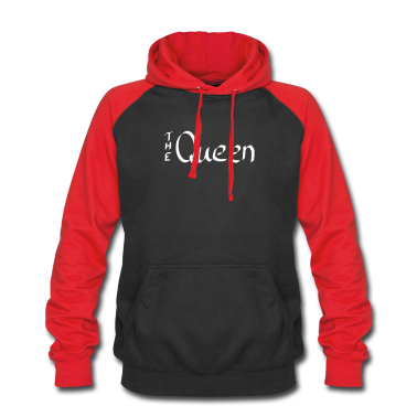 King Queen Hoodie - the Queen weiß