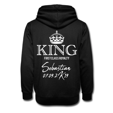 King Queen Hoodie - THE KING Der Koenig Sebastian wh
