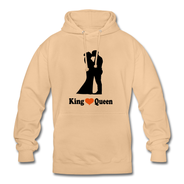 King Queen Hoodie - King Herz Queen