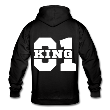 King Queen Hoodie - King - Queen Pärchendesign