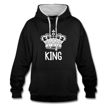 King Queen Hoodie - King Queen Partnerlook