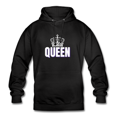 King Queen Hoodie - Queen Partnershirt Queen King Krone