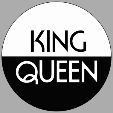 Motiv KING QUEEN Button