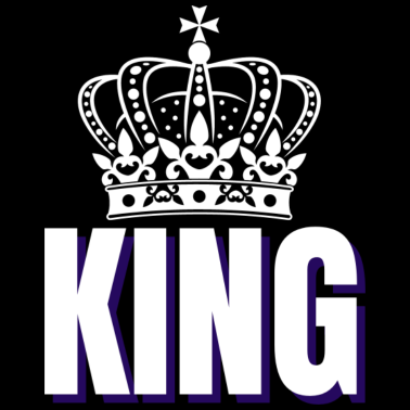 Motiv King Partnershirt King Queen Krone