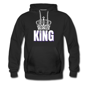 King Queen Hoodie - King Partnershirt King Queen Krone