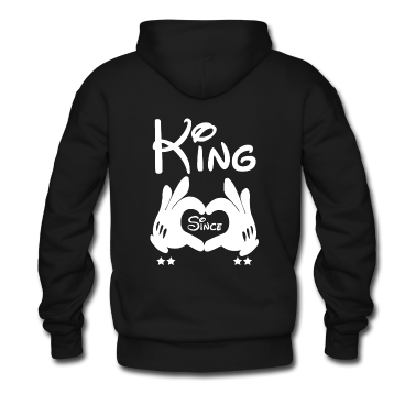 King Queen Hoodie - King Queen Hände die ein Herz bilden King