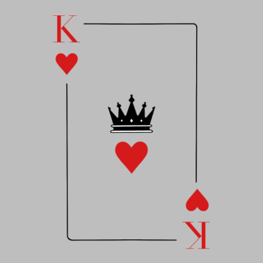 Motiv King Logo zum Valentinstag, King and Queen