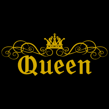 Motiv King Queen Partnerlook Gold