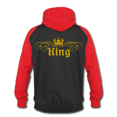 King Queen Hoodie - King Queen Partnerlook Gold