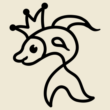 Motiv Fisch - King - Queen - Line