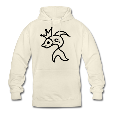 King Queen Hoodie - Fisch - King - Queen - Line