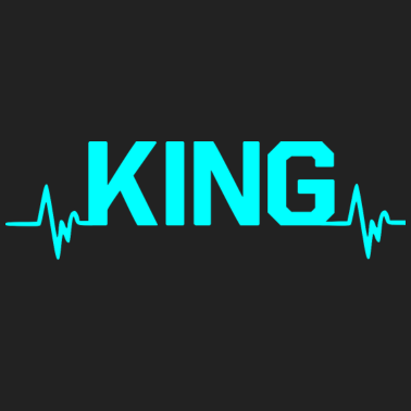 Motiv King Heartbeat King Queen Pärchenlook