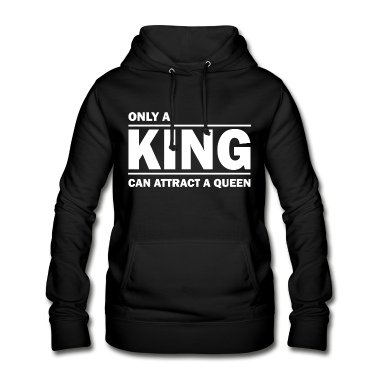 King Queen Hoodie - King & Queen, Paar-Design, Him