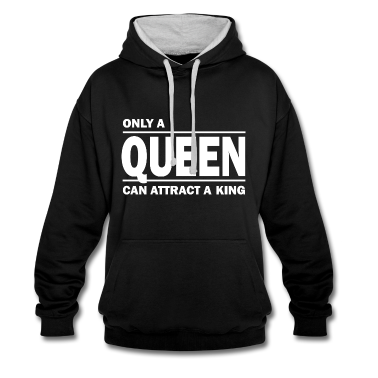 King Queen Hoodie - King & Queen, Paar-Design, Her