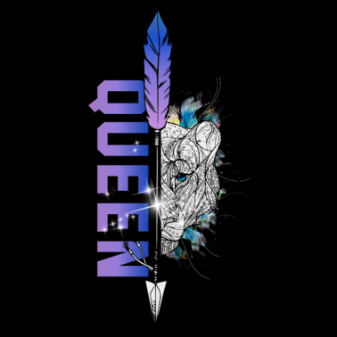 Motiv Löwin King - Queen Pärchendesign Valentinstag