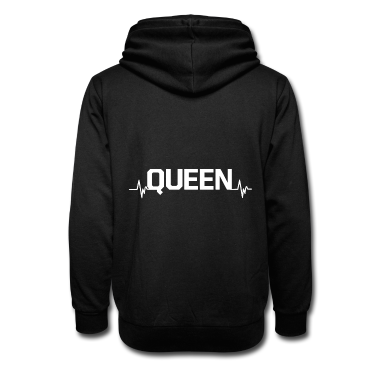 King Queen Hoodie - Queen Heartbeat King Queen Pärchen Look