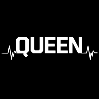 Motiv Queen Heartbeat King Queen Pärchen Look