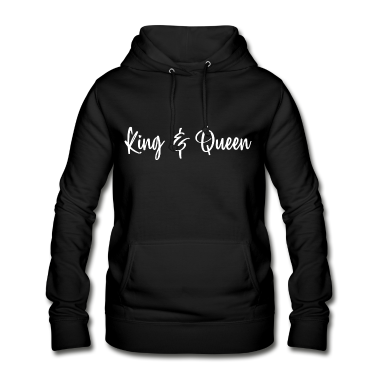 King Queen Hoodie - king & queen