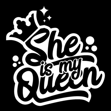 Motiv She is my Queen - Kingqueen shirt,King and Queen