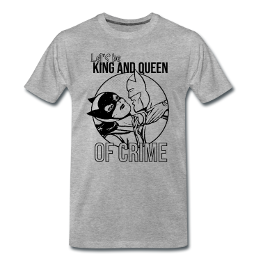 King Queen T-Shirt - DC Comics Batman Batgirl King Queen of Crime