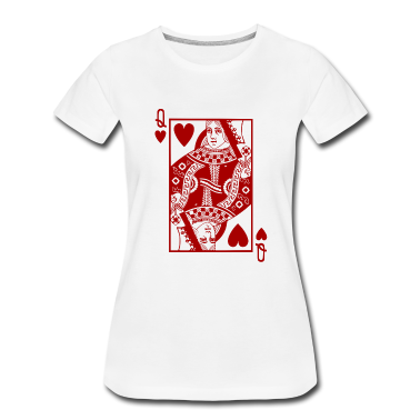 King Queen T-Shirt - Herz Königin Rot
