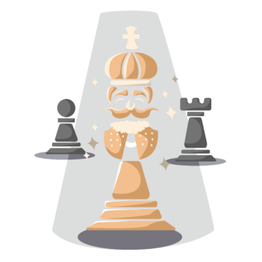 Motiv Schach König Schachspieler