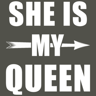 Motiv She is my Queen - Kingqueen shirt, King and Queen