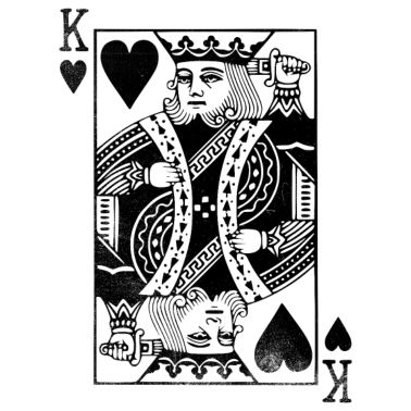 Motiv Herz König Spielkarte