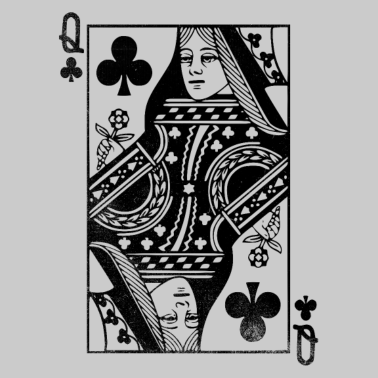 Motiv Kreuz Königin Spielkarte